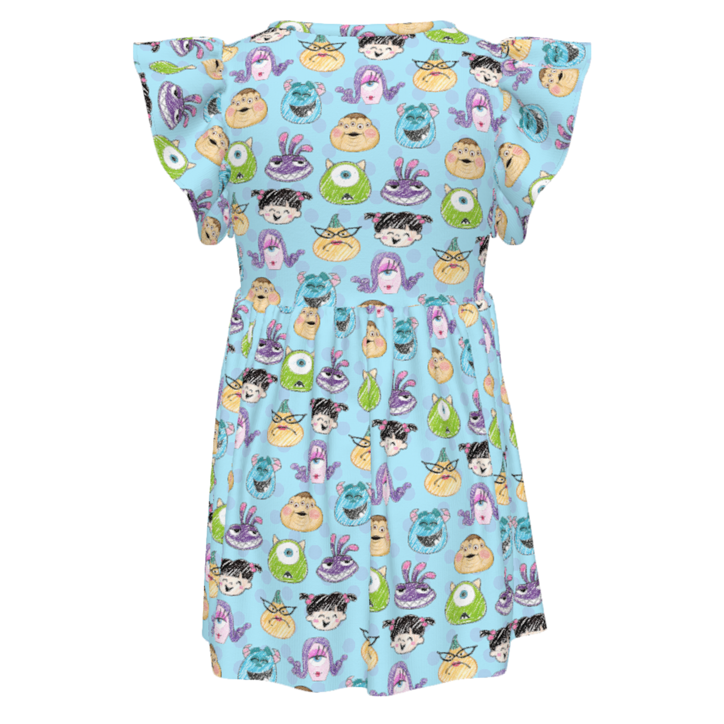 Magical Theme Park Girls Outfit, Monsters Inc Dress, Mike Sully Boo Celia Roz, Kids Ruffle Dress, Toddler Outfits, Disney Halloween Cosplay