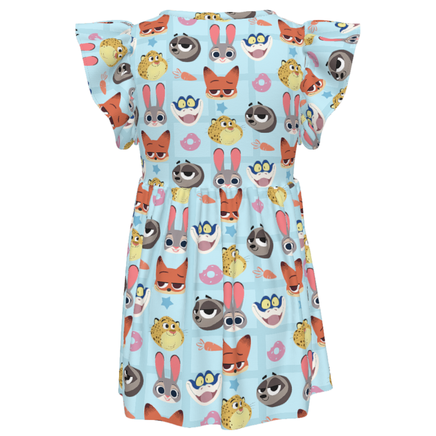 Girls Ruffle Dress, Kids Outfits, Toddler Twirl Dress, Cute Nick Wilde Judy Hopps Dress, Zootopia Summer Dress, Disney Park Outfit