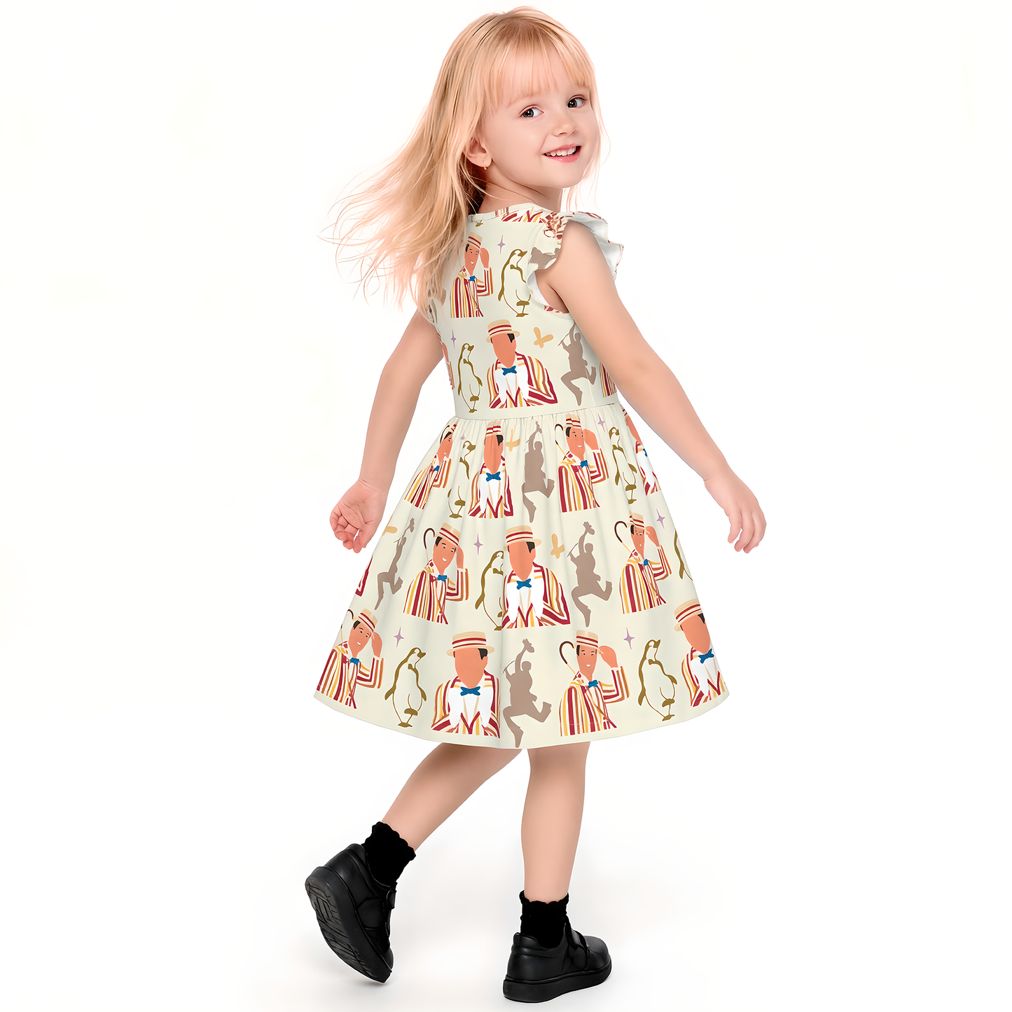 Disney Girls Ruffle Dress, Kids Outfits, Toddler Twirl Dress, Bert Mary Poppins Dress, Musical Movie Outfit, Magic Kingdom, Chimney Sweeps