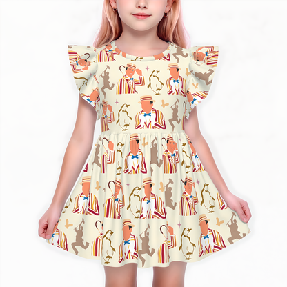Disney Girls Ruffle Dress, Kids Outfits, Toddler Twirl Dress, Bert Mary Poppins Dress, Musical Movie Outfit, Magic Kingdom, Chimney Sweeps