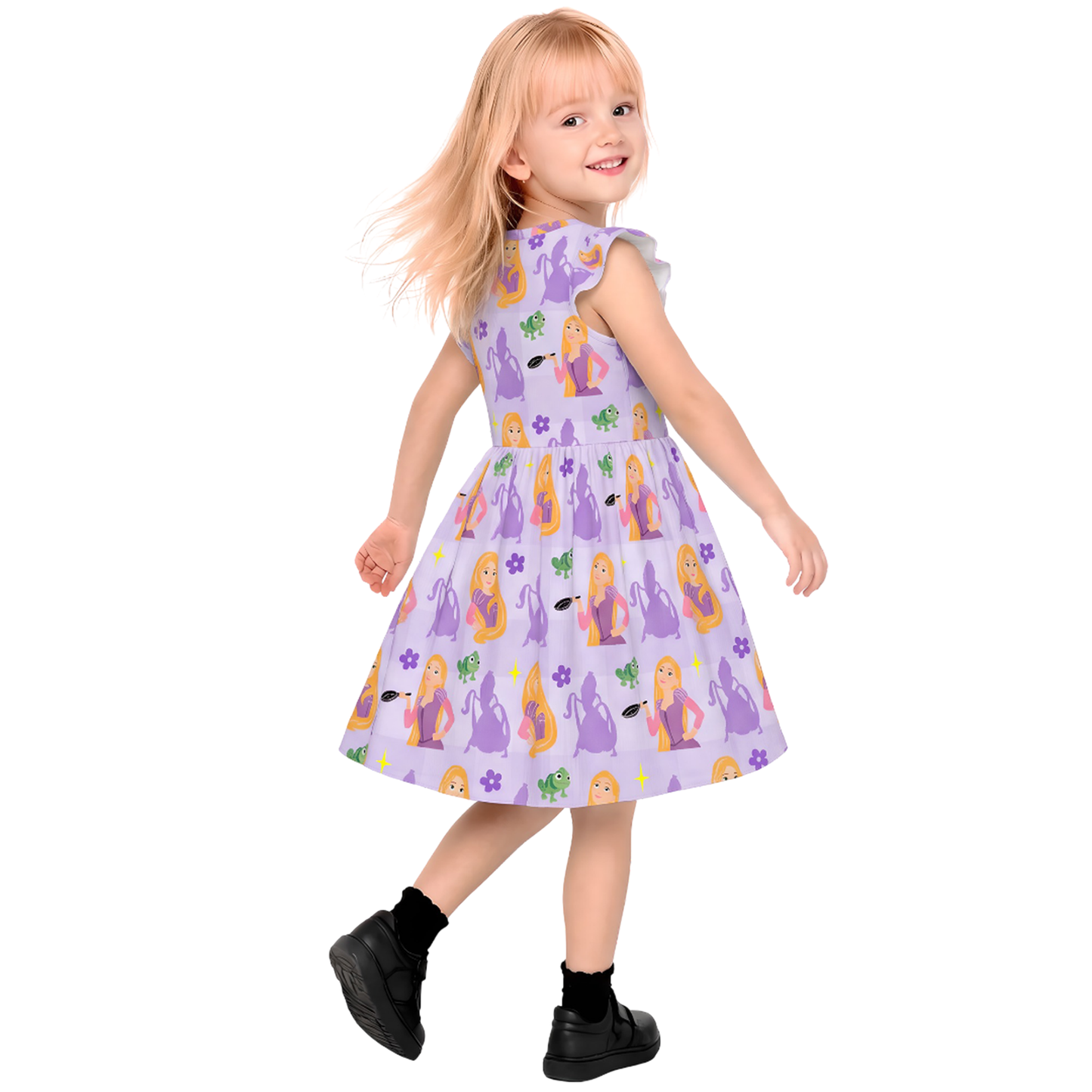 Disney Girls Ruffle Dress, Kids Outfits, Toddler Twirl Dress, Rapunzel Purple Dress, Tangled Outfit, Magic Kingdom, Disney Princess Birthday