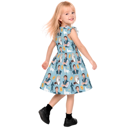 Disney Girls Ruffle Dress, Kids Outfits, Toddler Twirl Dress, Flynn Rider Blue Dress, Tangled Horse, Magic Kingdom, Disney Prince Birthday