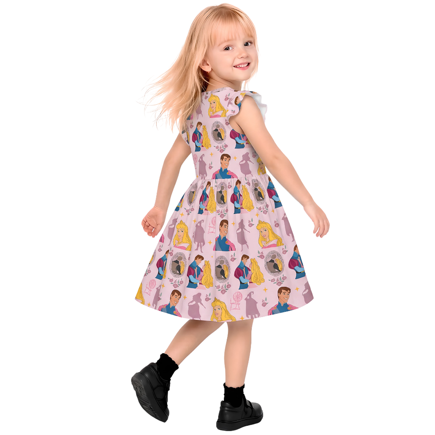 Disney Girls Ruffle Dress, Kids Outfits, Toddler Twirl Dress, Princess Aurora Dress, Sleeping Beauty Outfit, Magic Kingdom, Prince Phillip