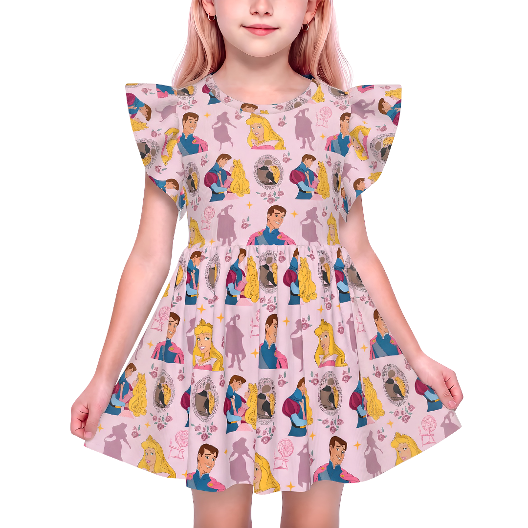 Disney Girls Ruffle Dress, Kids Outfits, Toddler Twirl Dress, Princess Aurora Dress, Sleeping Beauty Outfit, Magic Kingdom, Prince Phillip