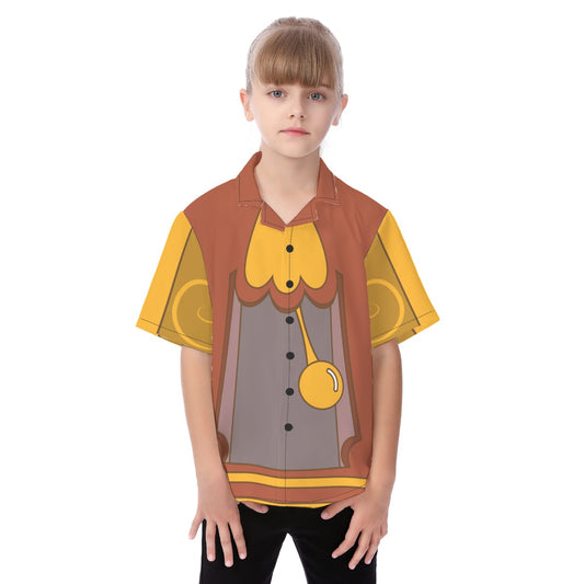 Cogsworth Button Up Kid Shirt, Beauty and the Beast Cosplay, Disneyland Trip Family Outfits, Walt Disney World Vacation, Disney Kid Costumes