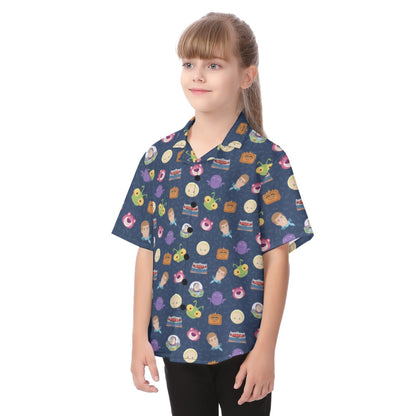Disney Toy Story Hawaiian Kid Shirt, Lotso's Gang Button Up Cosplay, Hollywood Studios, Pixar Character Matching, Summer Vacation T-shirt