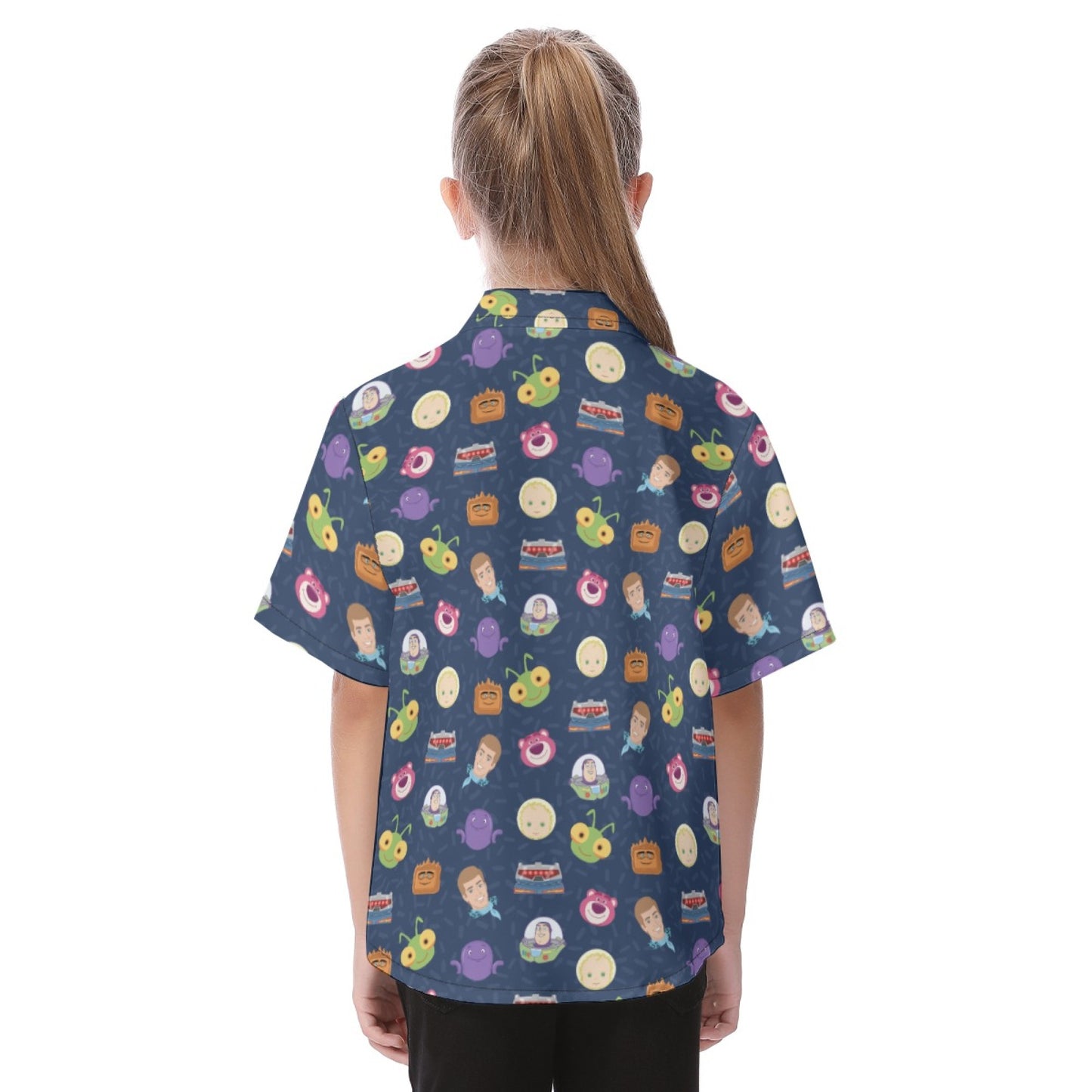 Disney Toy Story Hawaiian Kid Shirt, Lotso's Gang Button Up Cosplay, Hollywood Studios, Pixar Character Matching, Summer Vacation T-shirt