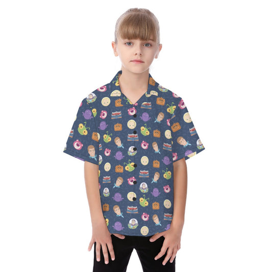 Disney Toy Story Hawaiian Kid Shirt, Lotso's Gang Button Up Cosplay, Hollywood Studios, Pixar Character Matching, Summer Vacation T-shirt