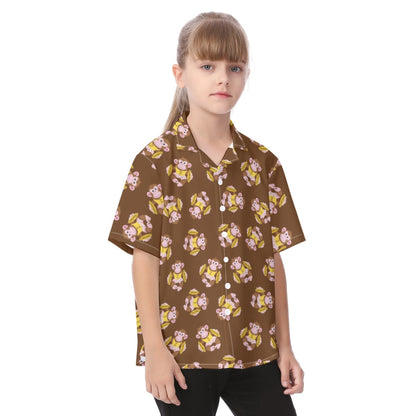 Disney Toy Story Hawaiian Kid Shirt, Monkey Summer Vacation T-shirt, Button Up Cosplay, Hollywood Studios, Pixar Character Matching Tee