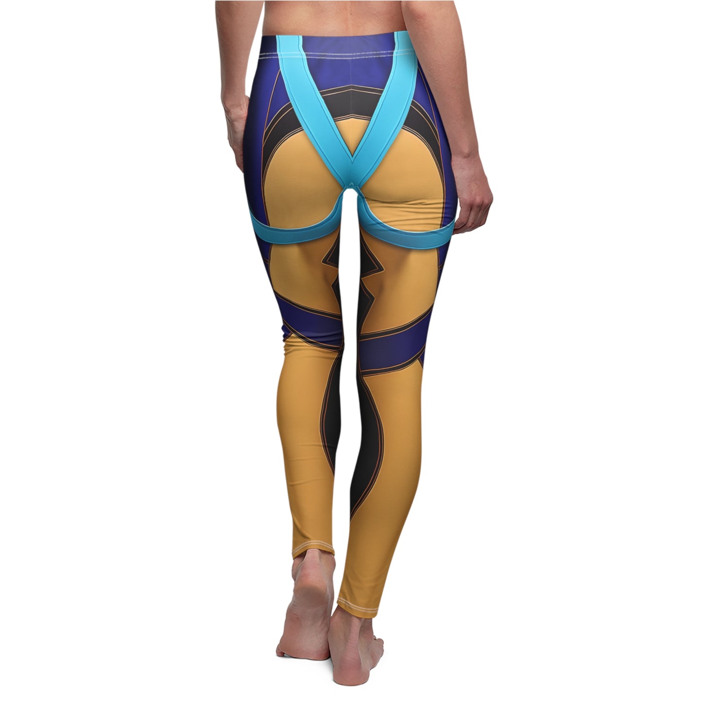 Kpop Blue Style Leggings, IdoI Girls Group Cosplay Costume