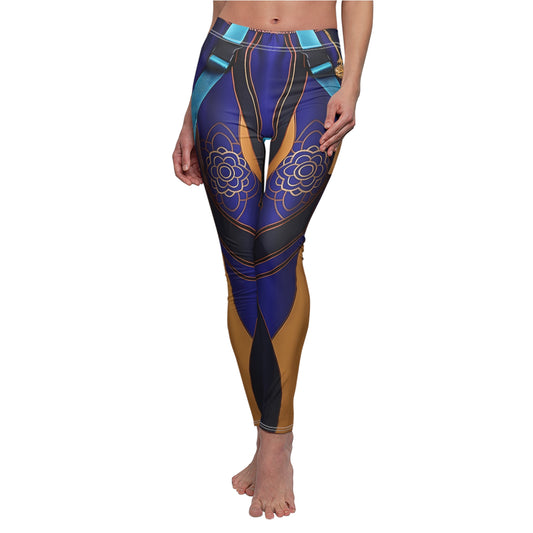 Kpop Blue Style Leggings, IdoI Girls Group Cosplay Costume