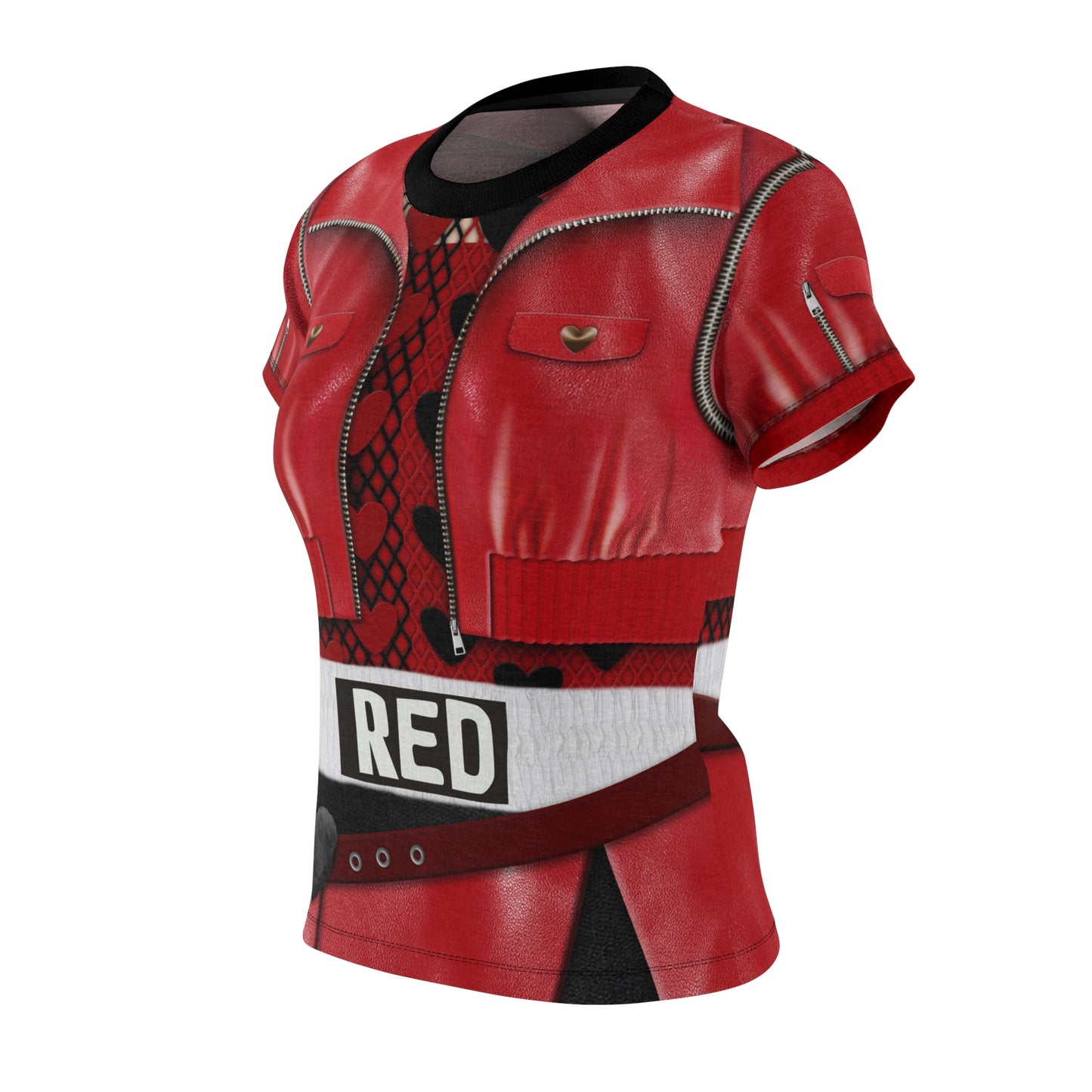 Red of Hearts Jacket Women's Shirt, Descendants 4 The Rise Of Red Costume