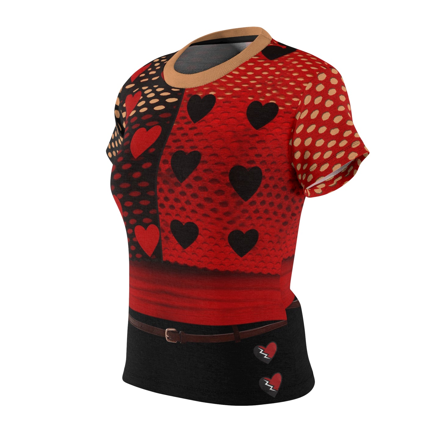 Red Dance Practice Women's Shirt, Descendants Shuffle of Love Costume