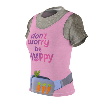 Judy Don't Worry Be Hoppy Women's Shirt, Zootopia 2 Character Inspired Costume