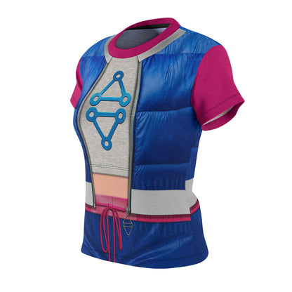 Addison Wells Blue Vest Women's Shirt, Zombies 4 Dawn of the Vampires Costume