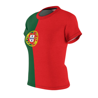 Portugal Soccer 2026 Fan Women's Shirt, Retro Portugal Flag Costume
