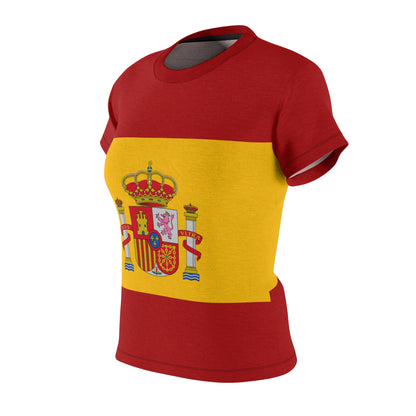 Spain Soccer 2026 Fan Women's Shirt, Retro Spain Flag Costume