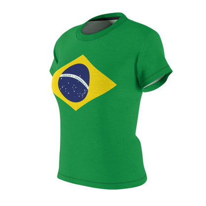 Brazil Soccer 2026 Fan Women's Shirt, Retro Brazil Flag Costume