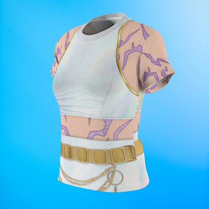 Kpop Golden White Women's Shirt, K-Pop IdoI Girl Group Inspired Cosplay Costume