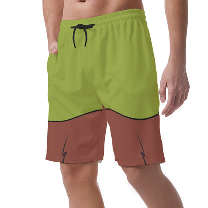 Robin Hood Shorts Pants, Fox Costume, Easy Summer Vacation Trip Pants, Elastic Waistband Shorts, Beach Pants