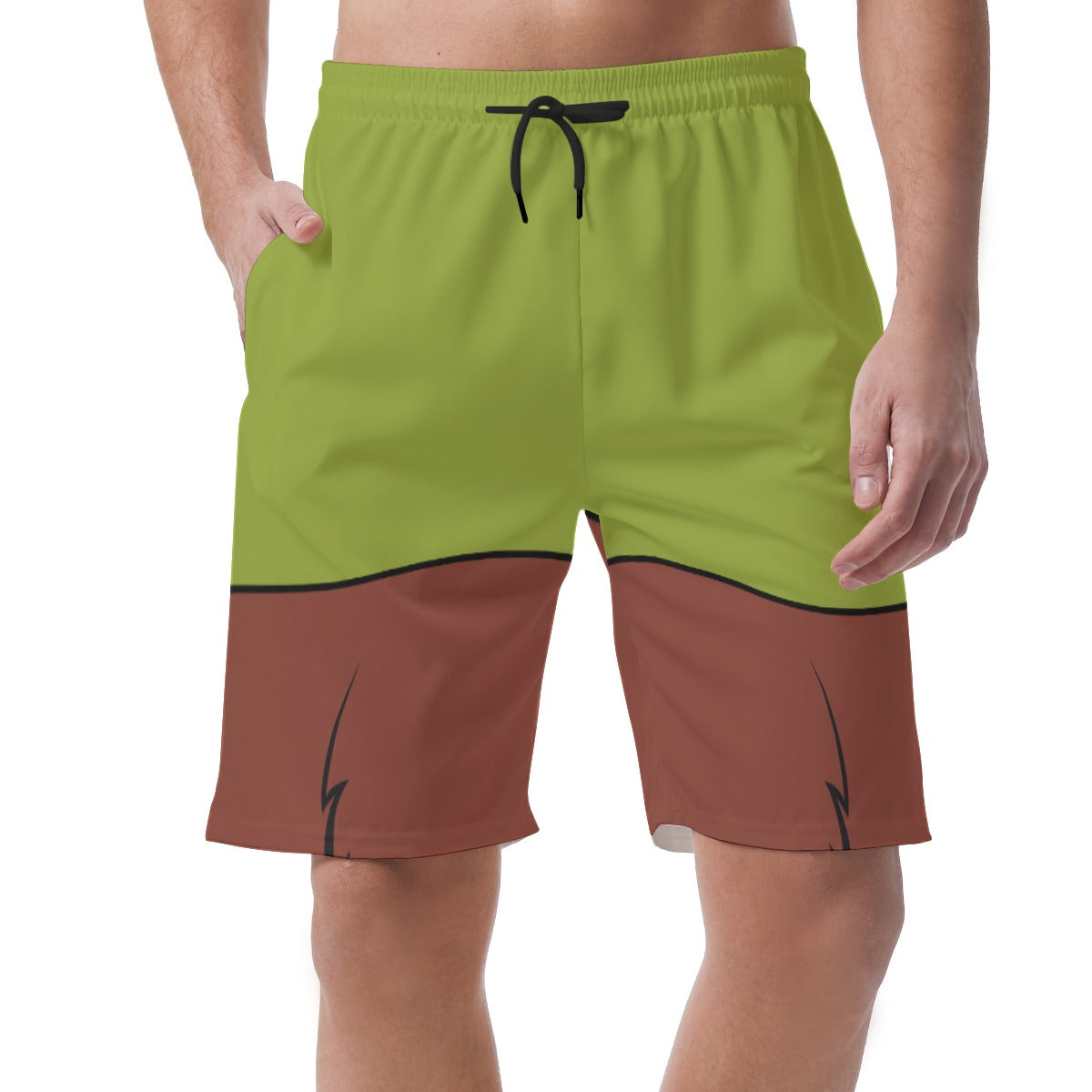 Robin Hood Shorts Pants, Fox Costume, Easy Summer Vacation Trip Pants, Elastic Waistband Shorts, Beach Pants