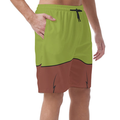 Robin Hood Shorts Pants, Fox Costume, Easy Summer Vacation Trip Pants, Elastic Waistband Shorts, Beach Pants