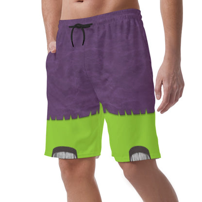 Green Goblin Shorts Pants, Spidey and His Amazing Friends Costume, Easy Summer Vacation Trip Pants, Elastic Waistband Shorts, Beach Pants
