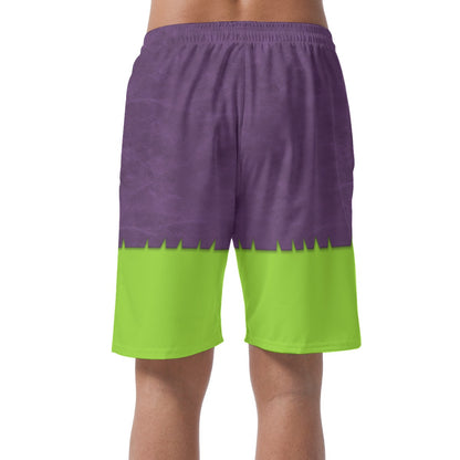 Green Goblin Shorts Pants, Spidey and His Amazing Friends Costume, Easy Summer Vacation Trip Pants, Elastic Waistband Shorts, Beach Pants