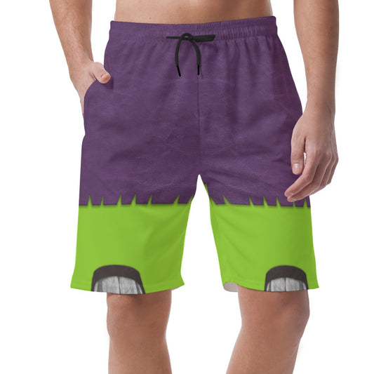 Green Goblin Shorts Pants, Spidey and His Amazing Friends Costume, Easy Summer Vacation Trip Pants, Elastic Waistband Shorts, Beach Pants