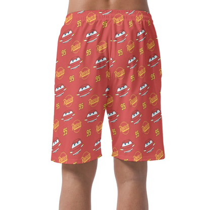 Lightning McQueen Shorts Pants, Pixar Cars Costume, Easy Shorts, Elastic Waistband Shorts, Disney Shorts, Mens Disney Shorts, Disney World Shorts, Disneyland Shorts