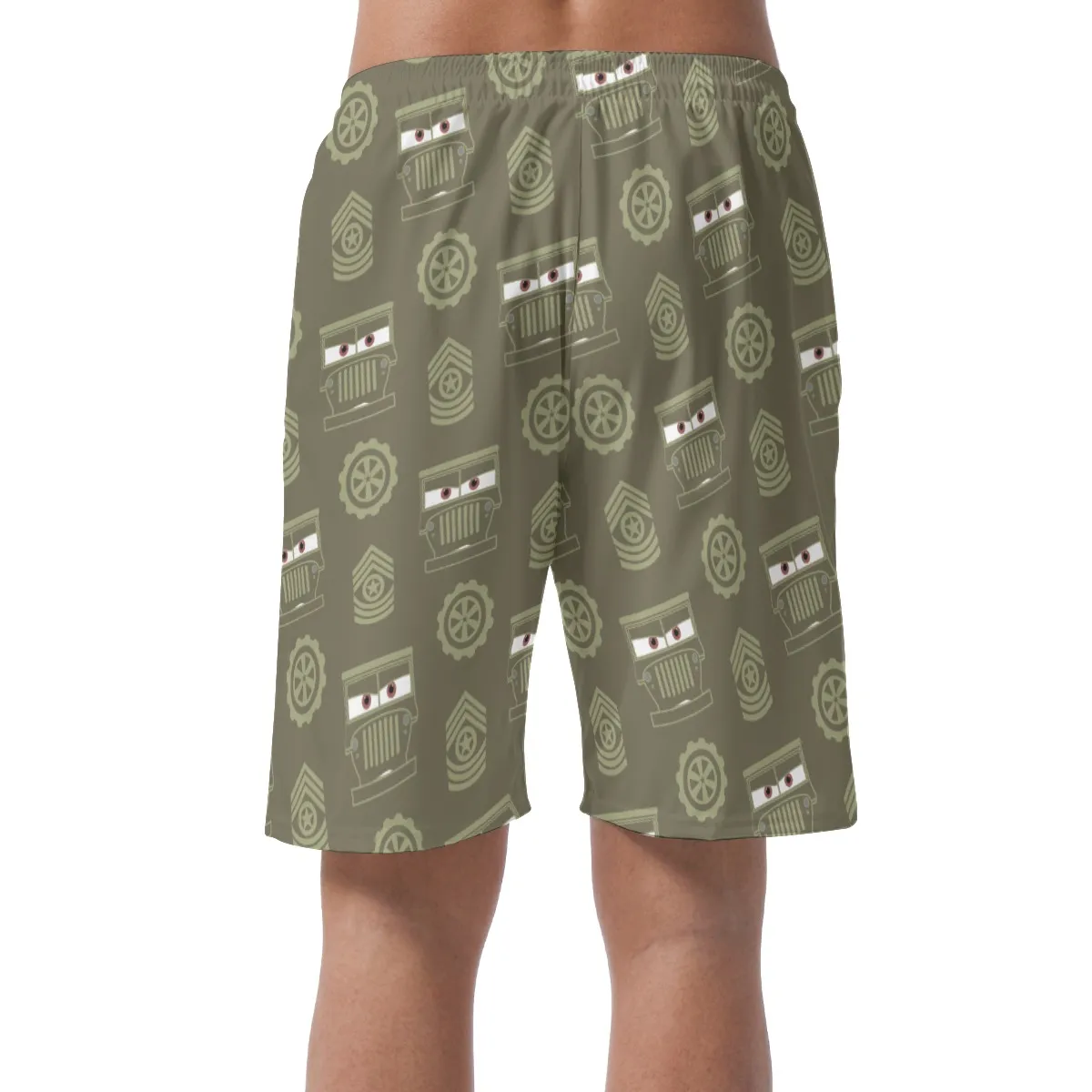 Sarge Shorts Pants, Pixar Cars Costume, Easy Shorts, Elastic Waistband Shorts, Disney Shorts, Mens Disney Shorts, Disney World Shorts, Disneyland Shorts
