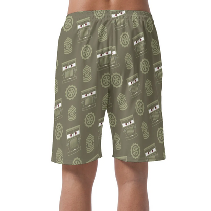 Sarge Shorts Pants, Pixar Cars Costume, Easy Shorts, Elastic Waistband Shorts, Disney Shorts, Mens Disney Shorts, Disney World Shorts, Disneyland Shorts