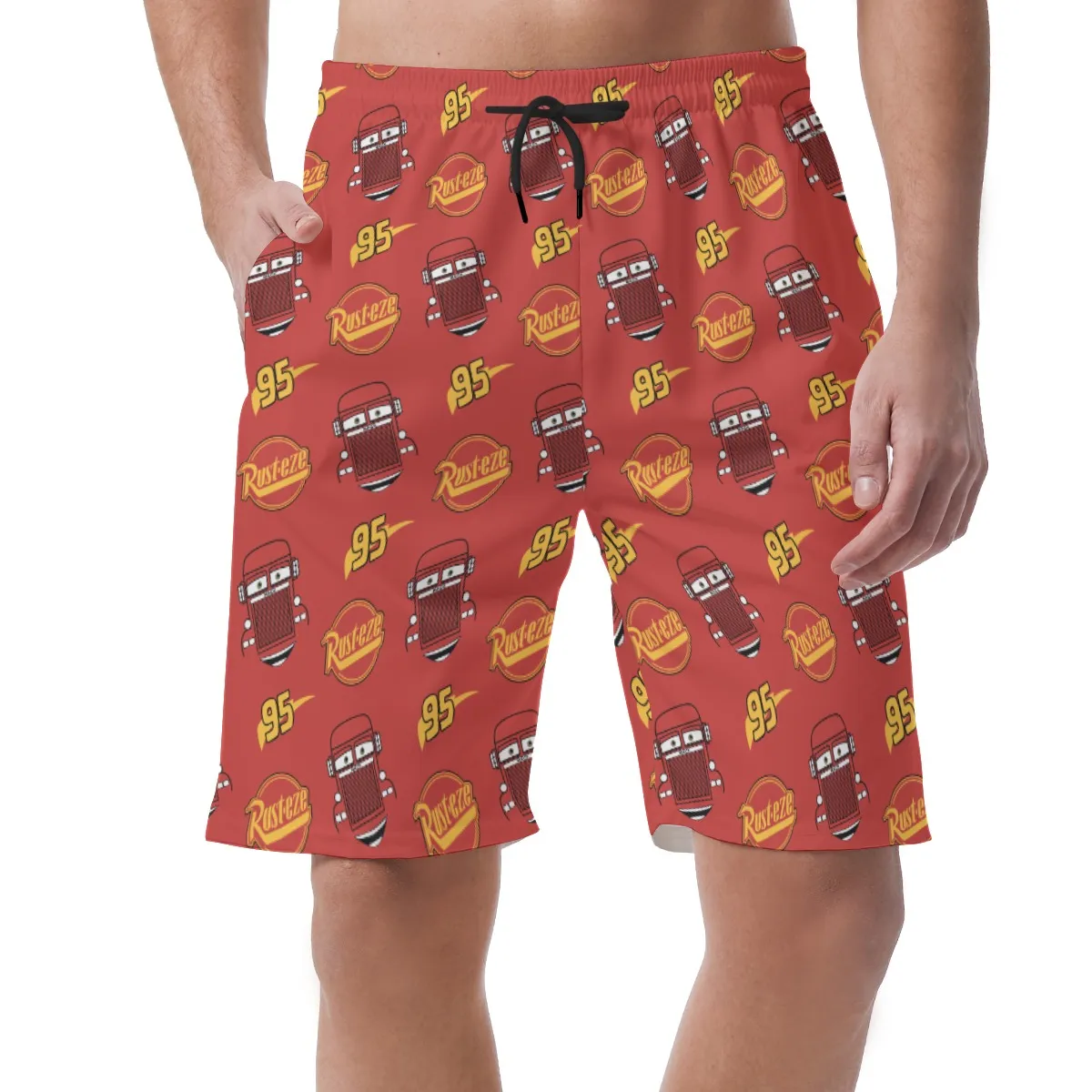 Mack Cars Shorts Pants, Pixar Cars Costume, Easy Shorts, Elastic Waistband Shorts, Disney Shorts, Mens Disney Shorts, Disney World Shorts, Disneyland Shorts