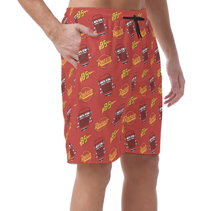 Mack Cars Shorts Pants, Pixar Cars Costume, Easy Shorts, Elastic Waistband Shorts, Disney Shorts, Mens Disney Shorts, Disney World Shorts, Disneyland Shorts