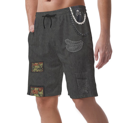 Felix Facilier Shorts Pants, Descendants 5 Wicked Wonderland Costume, Easy Shorts, Elastic Waistband Shorts, Disney Shorts, Mens Disney Shorts, Disney World Shorts, Disneyland Shorts