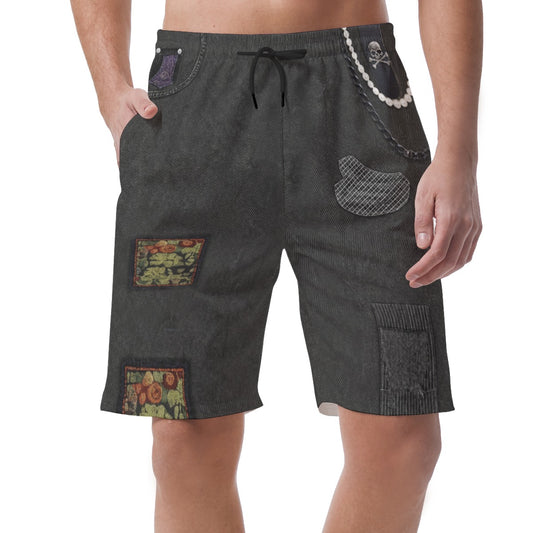 Felix Facilier Shorts Pants, Descendants 5 Wicked Wonderland Costume, Easy Shorts, Elastic Waistband Shorts, Disney Shorts, Mens Disney Shorts, Disney World Shorts, Disneyland Shorts