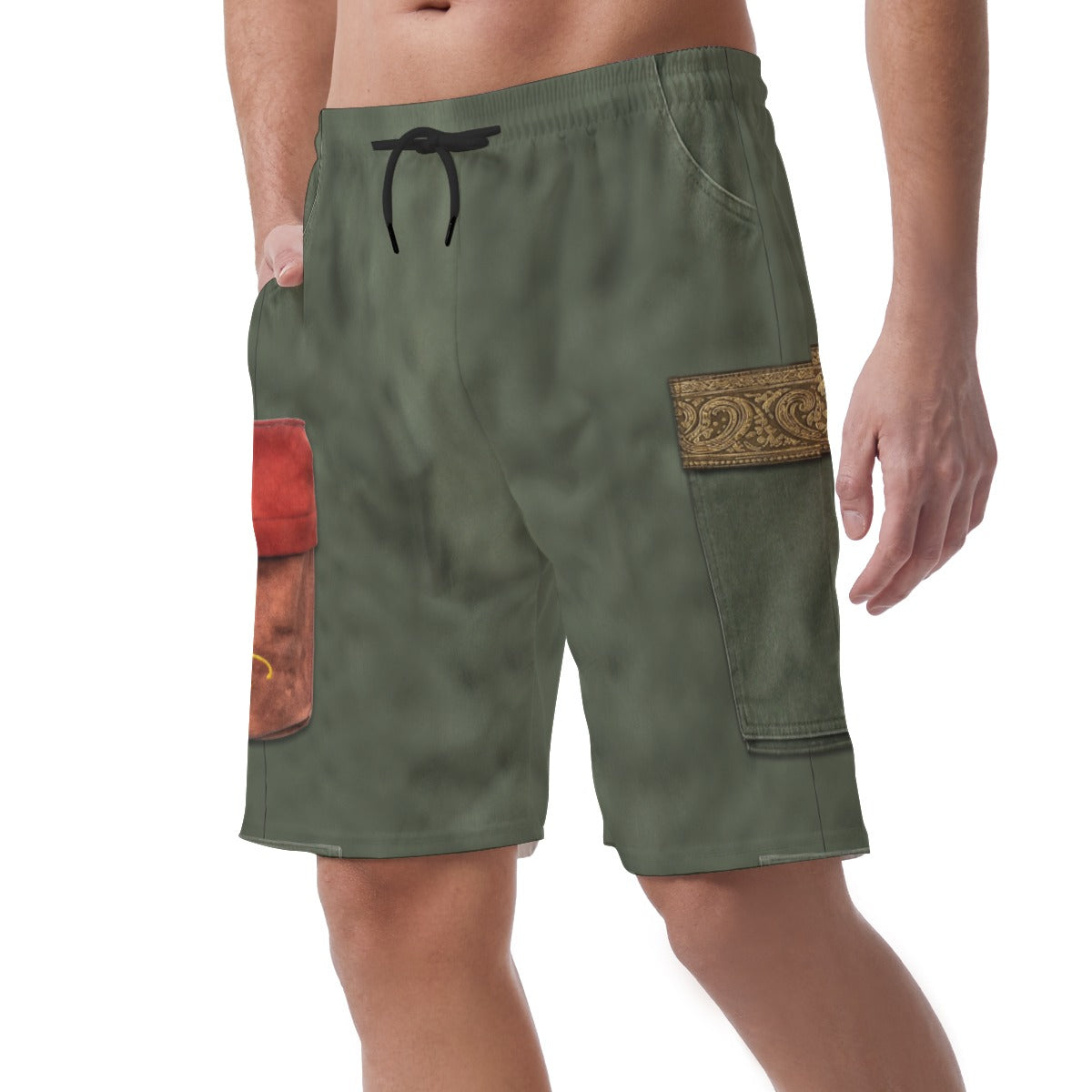 Robbie Hood Shorts Pants, Descendants 5 Wicked Wonderland Costume, Easy Shorts, Elastic Waistband Shorts, Disney Shorts, Mens Disney Shorts, Disney World Shorts, Disneyland Shorts