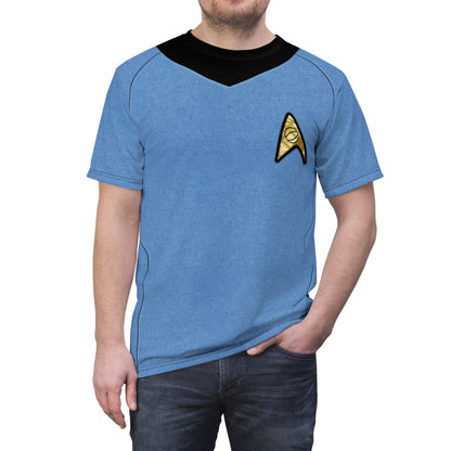 Starfleet Officer Blue Uniform Shirt, Starships Costume