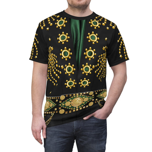 King of Rock Black Matador Shirt, Rock and Roll Legend Singer Inspired Costume