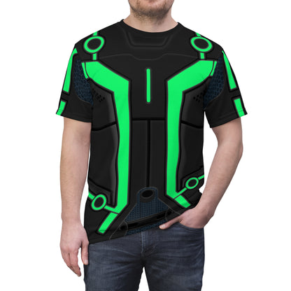 Green Tron Shirt, Tron Legacy Costume