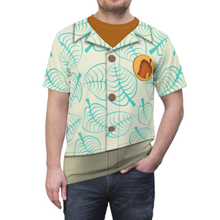 Nook Green Leaves Shirt, Video Game Player Costume