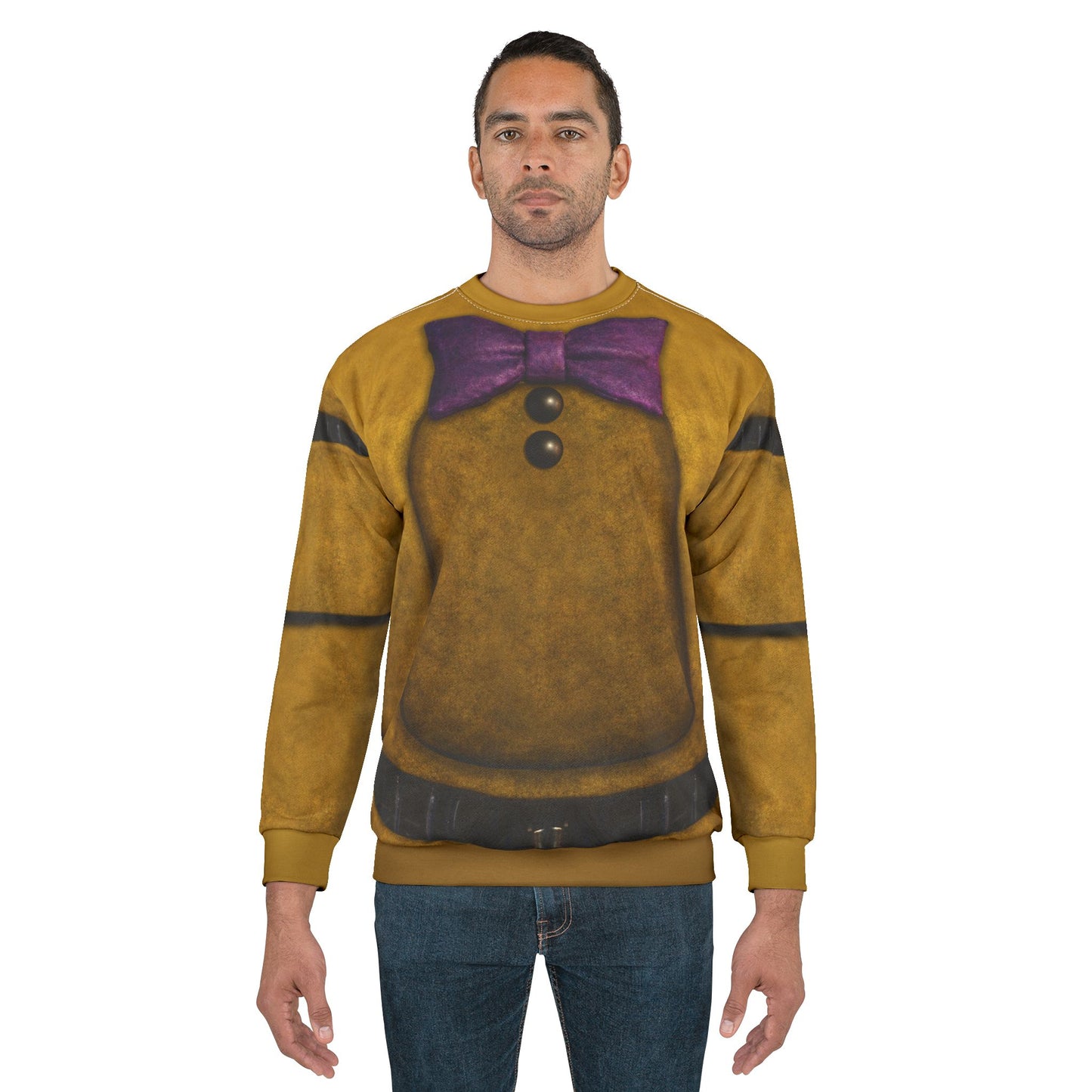 Bonnie Yellow Rabbit Long Sleeve Cosplay, FNAF Character Inspired Costume