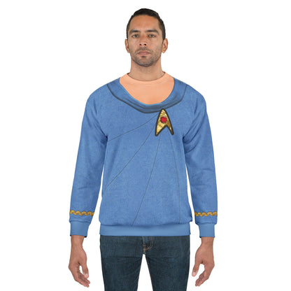 Starfleet Officer Blue Long Sleeve Shirt, Starships Costume