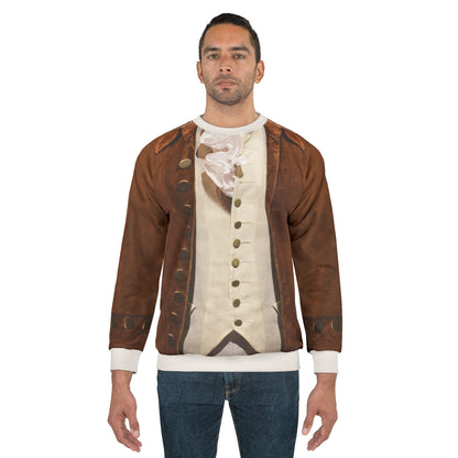 Alexander Military Brown Long Sleeve Shirt, Hamilton Musical Costume