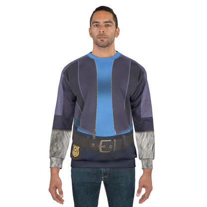 Nick Black Suit Long Sleeve Cosplay, Zootopia 2 Character Inspired Costume