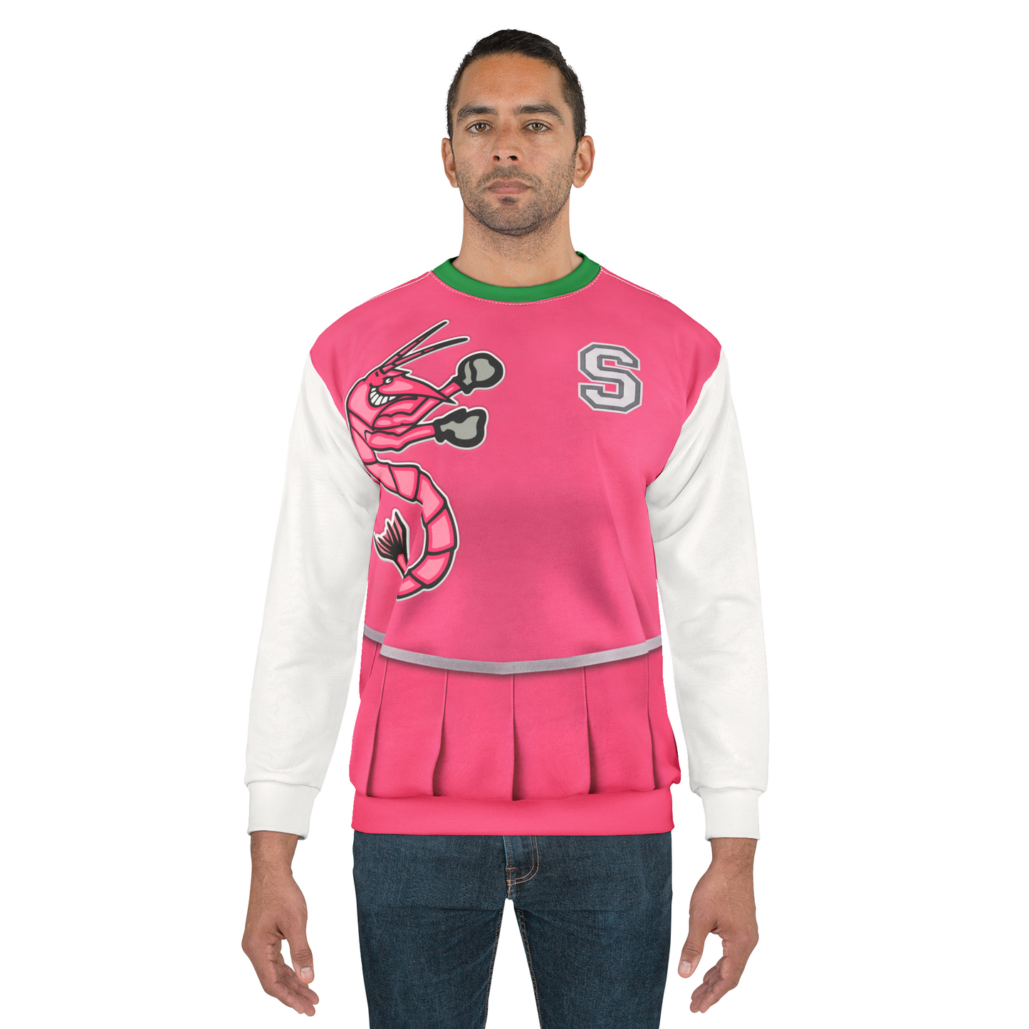 Zombies Seabrook Cheerleader Long Sleeve Shirt, Addison Wells Costume, Seabrook High School Uniform Cosplay, Mighty Shrimp, WDW Halloween