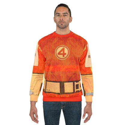 Human Torch Long Sleeve Cosplay, The Fantastic Four Character Inspired Costume