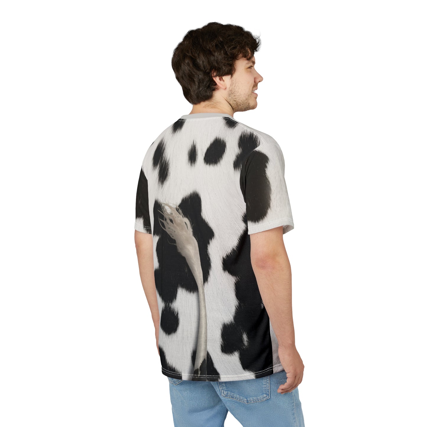 Holstein Cow Shirt, Animal Halloween Costume, Dairy Cow Black and White Cosplay, Funny Farm Costume, Animal Lover Gift, Adult Costumes