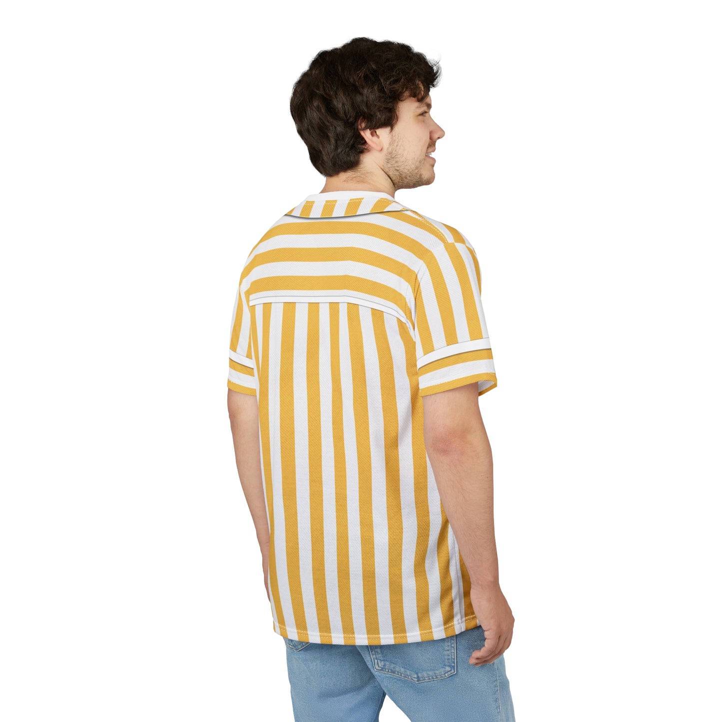 Disney Parking Cast Member Yellow Strip Shirt, Disney Cast Member Costume