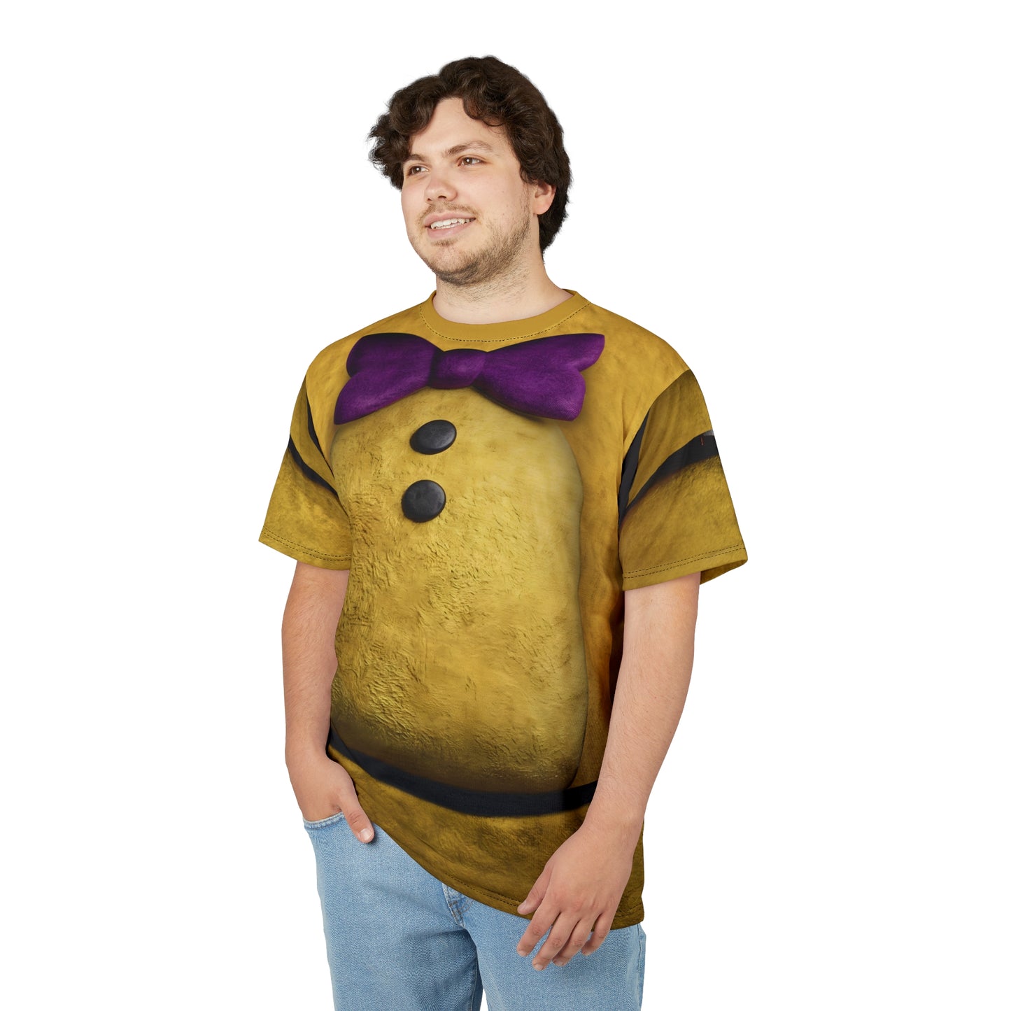 Freddy Animatronic Yellow Shirt, FNAF Character Inspired Costume
